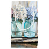 Blossom Hydrangea Mason Jars Klein Cadeauzakje (Voorkant)