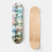 Blossom Hydrangea Mason Jars Persoonlijk Skateboard (Voorkant)