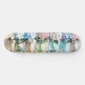 Blossom Hydrangea Mason Jars Persoonlijk Skateboard (Horizontaal)