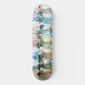 Blossom Hydrangea Mason Jars Persoonlijk Skateboard (Voorkant)