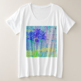 Blossom in Blue Violet Grote Maat T-shirt