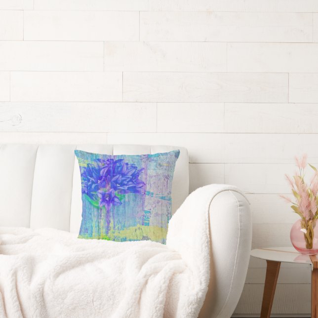 Blossom in Blue Violet Kussen (Bank)