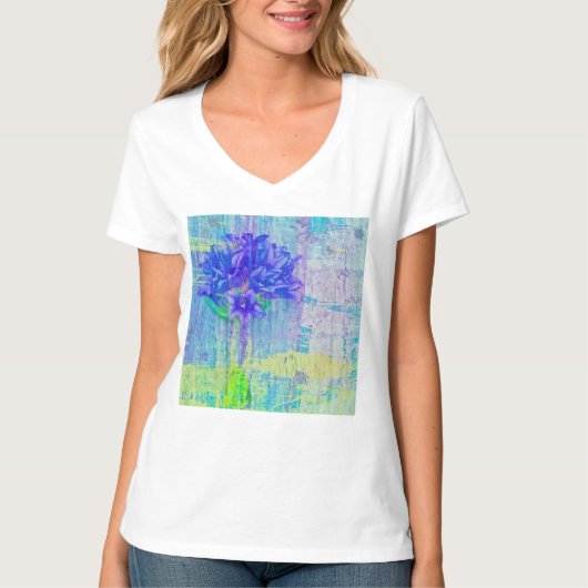 Blossom in Blue Violet T-shirt (Voorkant)
