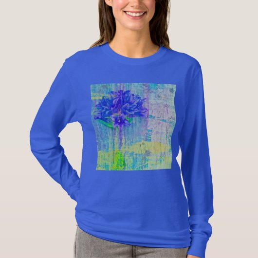 Blossom in Blue Violet T-shirt (Voorkant)