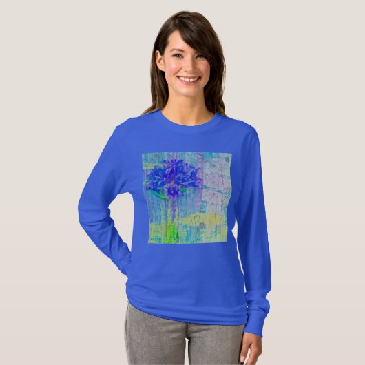 Blossom in Blue Violet T-shirt (Voorkant volledig)