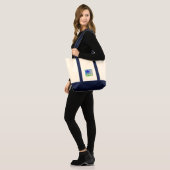 Blossom in Blue Violet Tote Bag (Voorkant (model))