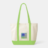 Blossom in Blue Violet Tote Bag (Achterkant)