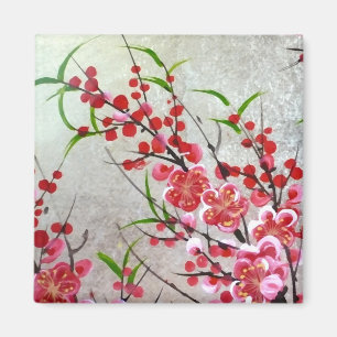 Blossom in goud magneet