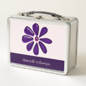 Blossom in je beste zelf - Indigo Paarse bloem (Voorkant)