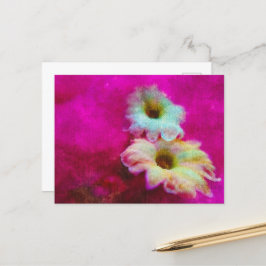 Blossom in roze briefkaart