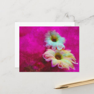 Blossom in roze briefkaart