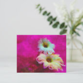 Blossom in roze briefkaart (Staand voorkant)
