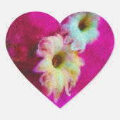 Blossom in roze hart sticker (Voorkant)