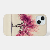 Blossom in Silence iPhone 15 hoes Case (Achterkant horizontaal)