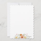 Blossom in Waterverf Birthday Party Kaart (Achterkant)