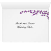 Blossom Kaart - Paarse bloesems (Binnen Horizontaal (Onder))