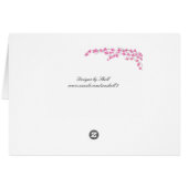 Blossom Kaart - Roze bloesems (Achterkant Horizontaal)