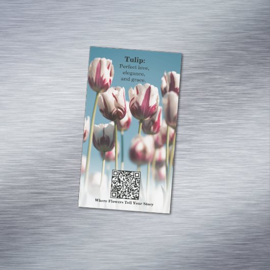 Blossom Kennis: Tulp Educatief Magnetisch Visitekaartje (Voorbeeld)