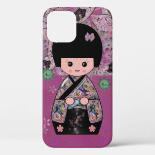Blossom Kokeshi iPhone 12 Hoesje
