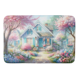 Blossom Lane Blauwe Cottage Tuin Badmat