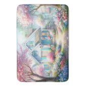Blossom Lane Blauwe Cottage Tuin Badmat (Voorkant Verticaal)