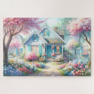 Blossom Lane Blauwe Cottage Tuin Legpuzzel