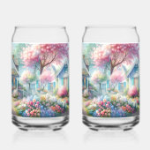 Blossom Lane Blue Cottage Garden Blikvorm Glas (Rechts)