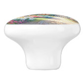 Blossom Lane Blue Cottage Garden Keramische Knop (Zijkant)