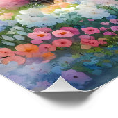 Blossom Lane Blue Cottage Garden Perfect Poster (Hoek)