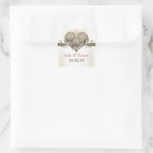 Blossom liefdeshart red de datum stickers (Tas)
