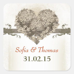 Blossom  liefdeshart red de datum stickers