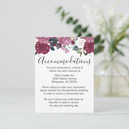 Blossom Love Informatiekaartje (Staand voorkant)