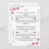 Blossom Love Wedding Invitation Kaart (Voorkant / Achterkant)