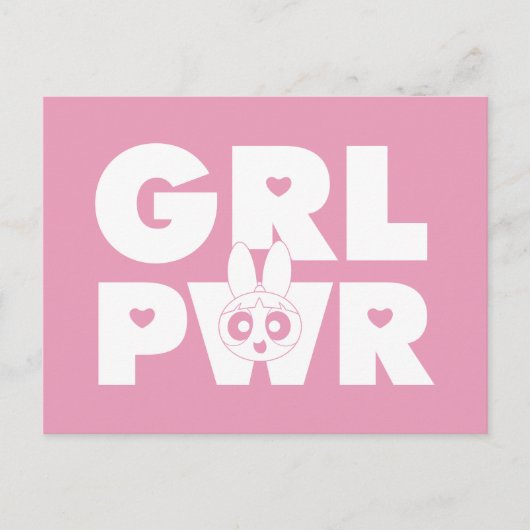 Blossom: Meisjeskracht Uitnodiging Briefkaart (Voorkant)