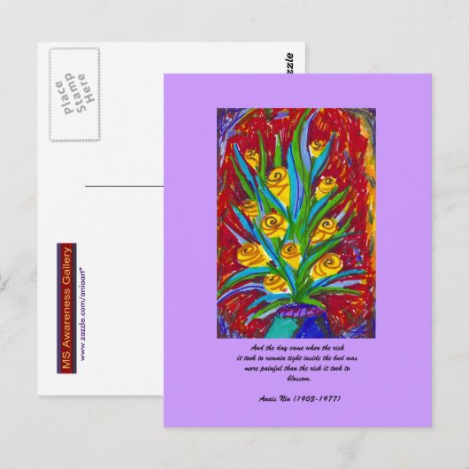 Blossom met Citaat Briefkaart (Voorkant / Achterkant)