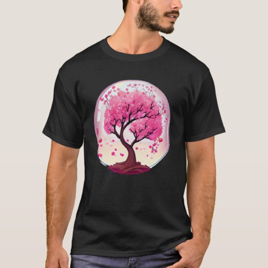 Blossom met vertrouwen in deze Cherry Blossom Glo T-shirt (Voorkant)