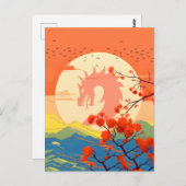 BLOSSOM NATUUR MOUNTAIN DRAGON BRIEFKAART (Voorkant / Achterkant)