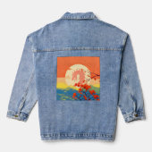 BLOSSOM NATUUR MOUNTAIN DRAGON DENIM JACKET (Achterkant)