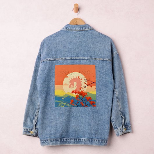 BLOSSOM NATUUR MOUNTAIN DRAGON DENIM JACKET (Hangar)