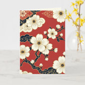 Blossom Nouveau | Elegant Floral Art Card Kaart (Gele Bloem)