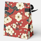 Blossom Nouveau | Elegant Floral Custom Bedankdoosjes (Achterkant)