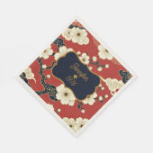 Blossom Nouveau | Elegant Floral Custom Servet (Hoek)