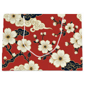 Blossom Nouveau | Elegant Floral Design Groot Cadeauzakje (Voorkant)