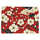 Blossom Nouveau | Elegant Floral Design Groot Cadeauzakje (Achterkant)