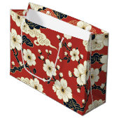 Blossom Nouveau | Elegant Floral Design Groot Cadeauzakje (Voorkant Gekanteld)