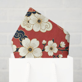 Blossom Nouveau | Elegant Floral Design Tissuepapier
