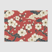 Blossom Nouveau | Elegante Bloemendesign Tissuepapier (Voorkant)
