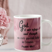 Blossom of Faith: Roze Pioen Schrift Mok