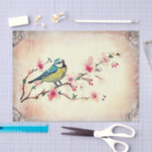 Blossom-ontkoppeling van Birdie in Cherry Tissuepapier (Craft)