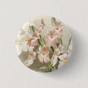 Blossom Orchids  Kunstschilder Ronde Button 3,2 Cm